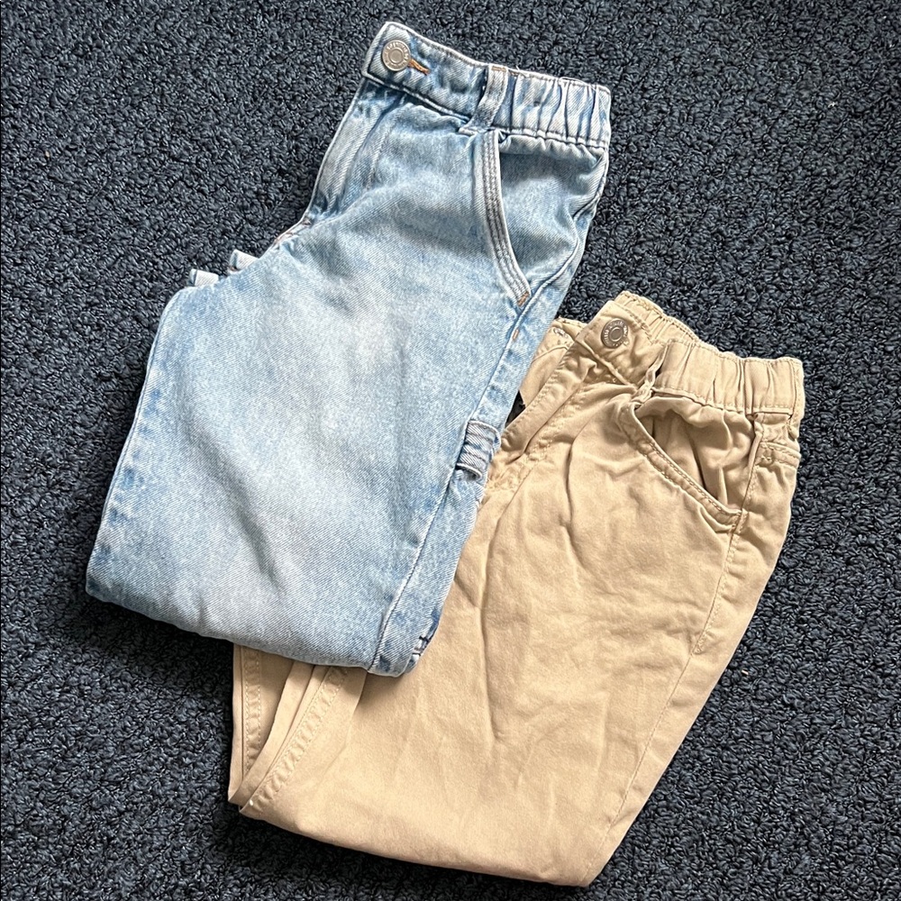 H&M Kids Jeans - Light Blue and Beige
